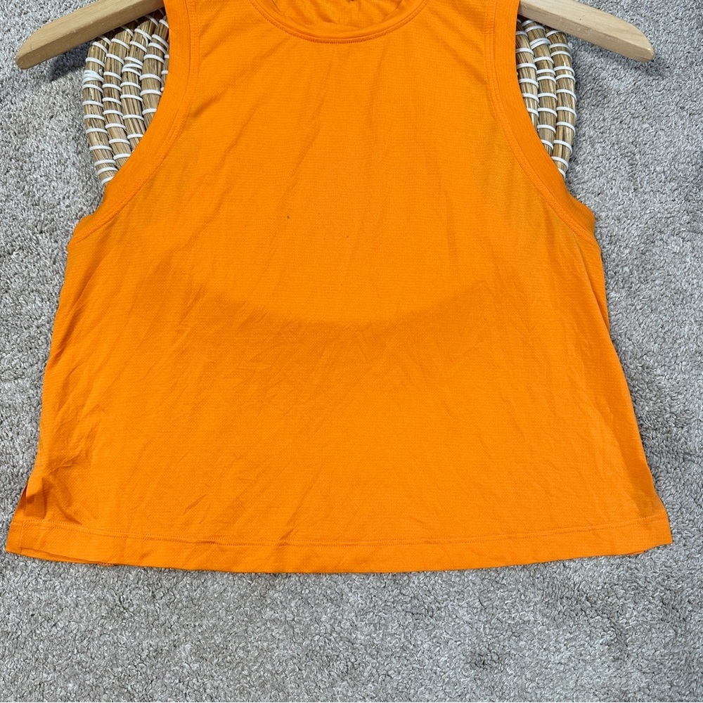 Lululemon Women’s Ultralight Waist-Length Tank Top Sleeveleee in Orange Size 2 - Picture 5 of 12